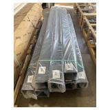 8'L Textured Black Alum Railing Post x 2