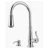 Pfister Single Handle Pull-Down Faucet-Stainless