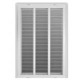 16' x 25' Air Return Filter Grille in White x 2