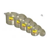 King Kooker 5Pc Nested Aluminum Pot Set
