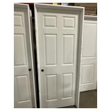 32' x 80' RH 6-Panel MDF Interior Door in Tan