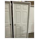 32' x 80' RH 6-Panel MDF Interior Door in Tan