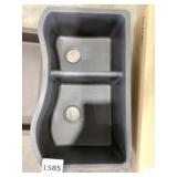 33' x 20' Undermount Siligrant Sink in Charcoal