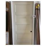 30' x 80' LH 5-Panel Primed White Interior Door