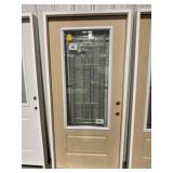 36' LH 3/4 Lite Fiberglass Exterior Door