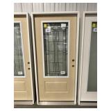 36' LH 3/4 Lite Fiberglass Exterior Door