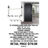 72' Interior Sliding Barn Door Track Kit