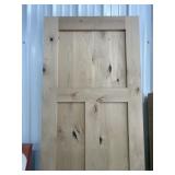 30' x 96' 3-Panel Unfinished Pine Int. Door x 2