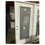 36' x 80' FV Steel RH Exterior Door in White
