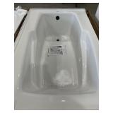 60' x 36' LH Drop-In Bathtub in White