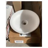 Aquabella 15-3/4' XL Circle Sink in White x 2Pcs
