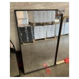 24' x 40' Rectangular Mirror with Black Frame