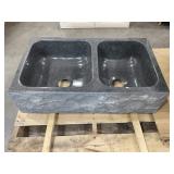 33' x 19' Granite Split Faced Farm Sink