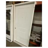36' x 80' RH Steel 2-Panel Exterior Door in White