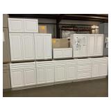 11Pc 36' Newport White Kitchen Set