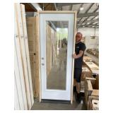 30' x 80' RH Full-View Steel Exterior Door-White