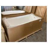 66' x 30' Fiberglass Drop-In Bathtub in White