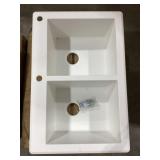 33' x 22' Double Bowl Composite Kitchen Sink
