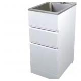 RTA 15' x 22' White Metal Laundry Cabinet