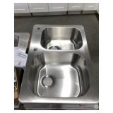 33' Double Bowl Drop-in Sink with Accessories