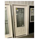 36' RH 3/4 Lite Fiberglass Exterior Door