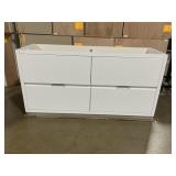 60' White Vanity Base