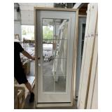 32' x 80' RH Full-View Steel Exterior Door-White