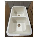 31' x 18' Undermount Composite Dbl Bowl Sink