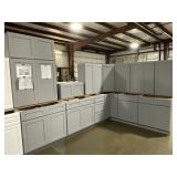 14Pc 36' Pacific Gray Kitchen Set