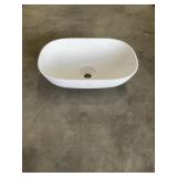 Aquabella 19-3/4'L XL Rectangle Sink in White