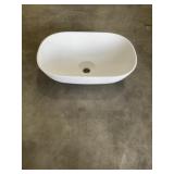 Aquabella 19-3/4'L XL Rectangle Sink in White