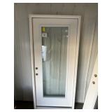 36' RH Full Lite Fiberglass Exterior Door