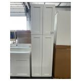 24' x 80' White Shaker Pantry Cabinet