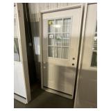 36' LH 9 Lite Fiberglass Exterior Door