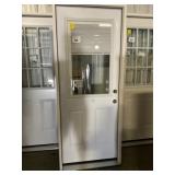 32' LH 1/2 Lite Steel Exterior Door