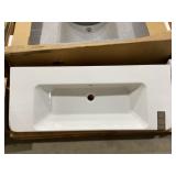 41' x 16.5' Wall-Mount Single Bowl Acrylic Sink
