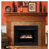 Metropolis Wood Fireplace Mantel in Cherry