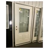 36' RH 3/4 Lite Fiberglass Exterior Door