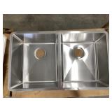 32' x 18' Undermount Dbl Bowl Stainless Steel Sink
