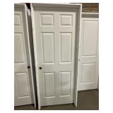 32' x 80' RH 6-Panel MDF Interior Door in Tan