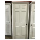 32' x 80' LH 6-Panel MDF Interior Door in Tan