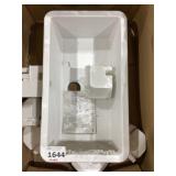 32' x 18' Single Bowl Siligrant Sink in White