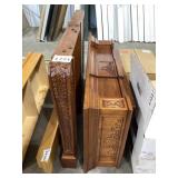 3Pc Hearth and Base Cherry Fireplace Set