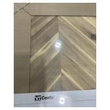 25' x 8'2' Unfinished Acacia Chevron Butcher Block