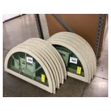 3' x 1'6' Sandstone Vinyl Fixed Window Unit x 4