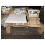 4.5' x 8' Johnsonite White Sand Vinyl Base x 4Bxs