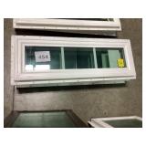 3' x 12' White Vinyl Fixed Window x 3