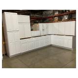 15Pc 36' Newport White Kitchen Set