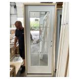 32' x 80' LH Full-View Steel Exterior Door-White