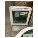 17.5' x 17.5' White Vinyl Fixed Window x 2
